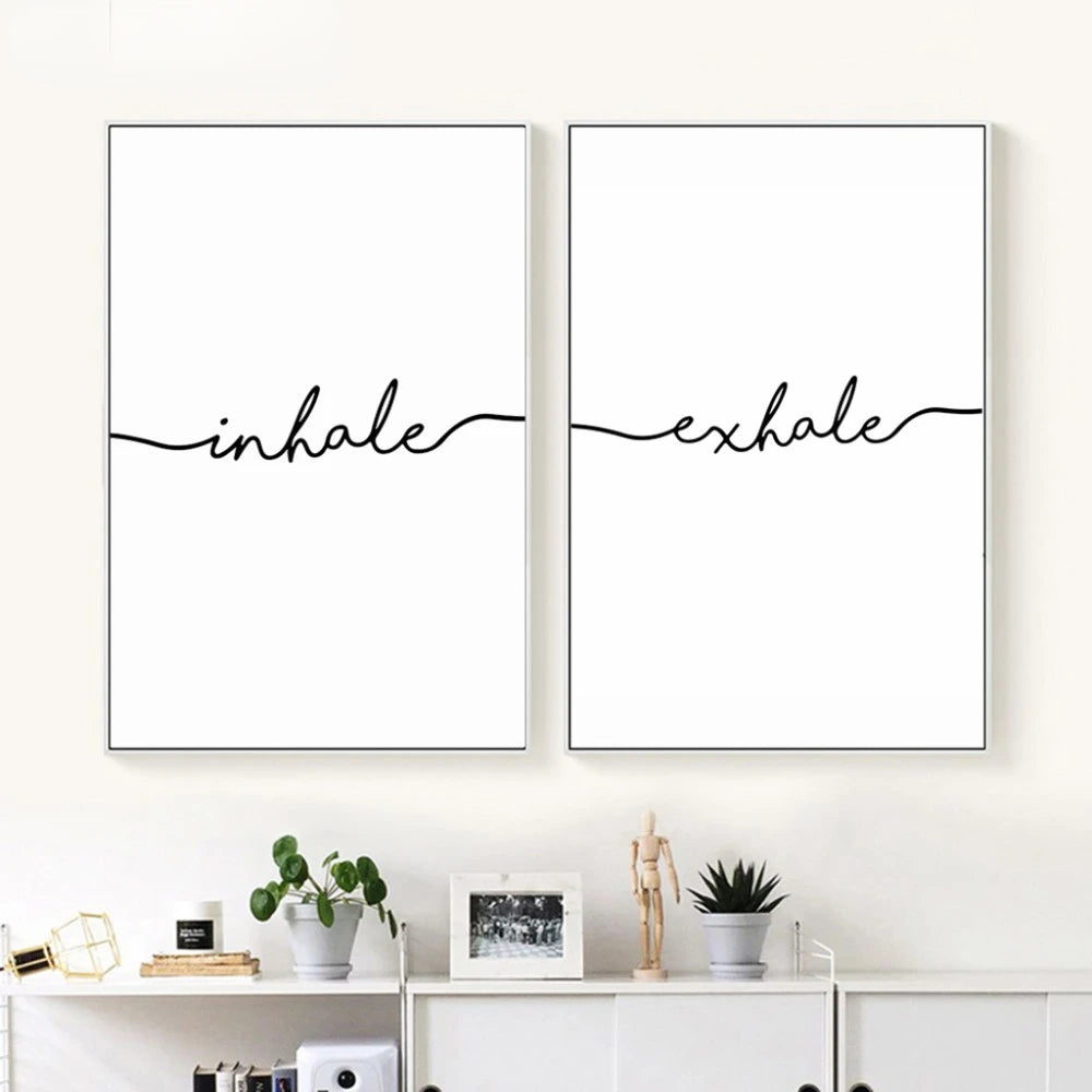 Inhale Exhale Yoga Canvas