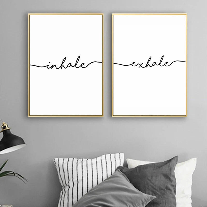 Inhale Exhale Yoga Canvas