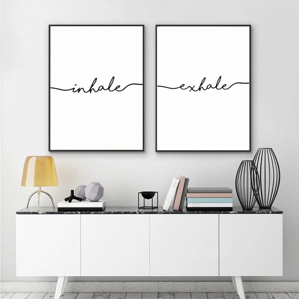 Inhale Exhale Yoga Canvas