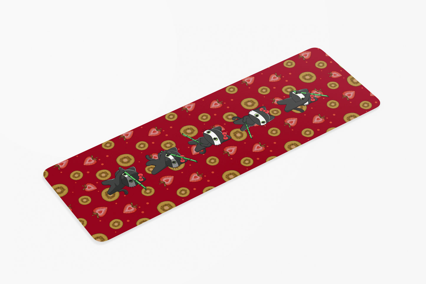 Fruit Ninja Kitten Kids Yoga Mat